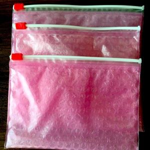 New Glossier Pouches for makeup, travel etc.